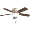 Hampton Bay Hawkins 44 in. LED Brushed Nickel Ceiling Fan with Light Kit YG204CI-BN